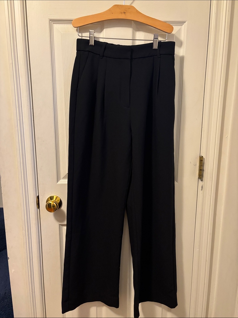 Abercrombie & Fitch Black Wide-Leg Dress Pants Size 6